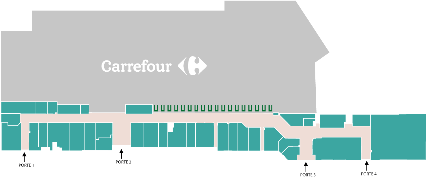Plan du centre Commercial Carrefour Langueux - Saint-Brieuc Plan du centre Commercial Carrefour Langueux - Saint-Brieuc